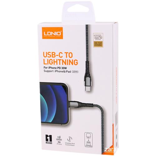 کابل LDINO تبدیل USB-C به لایتنینگ مدل LC111