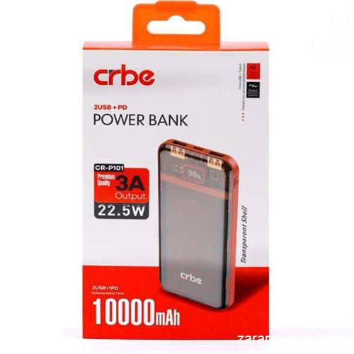 پاوربانک کربی مدل CR-P101 ظرفیت 10000mA.h